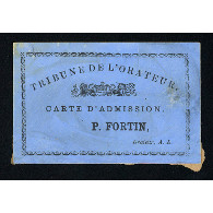 Carte Tribune de l'orateur