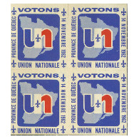 Union nationale - Timbre promotionnel Votons Union nationale