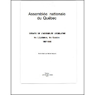 Débats de l’Assemblée Législative, 1re Législature, 1re Session,